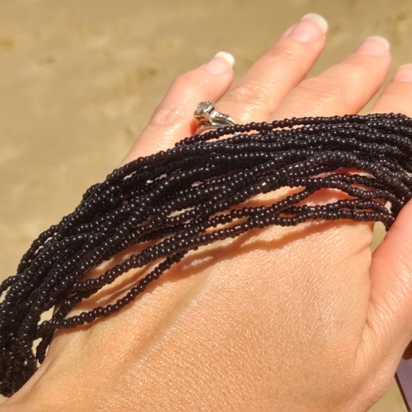 Seamoss Beaded Toggle Necklace // Sahira main image 1